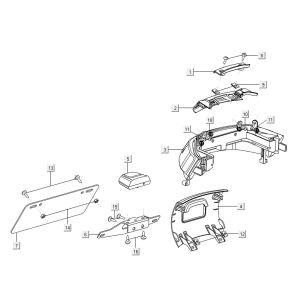 Tail lightNiu M1 matt black