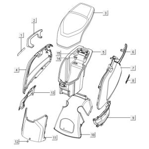 Rear hoods Niu red N1S