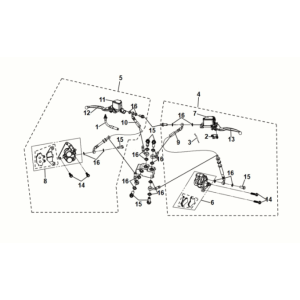 Braking system assy Sym Symphony ST 50 E5
