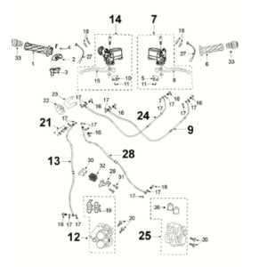 Braking system Peugeot Tweet 125 Z PRO 2021-2022