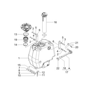 Fuel Tank Gilera Runner 200cc VXR 4-stroke 2006
