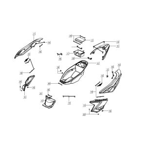 Buddybak Kymco Agility 16'+ 4-stroke injection euro4 black