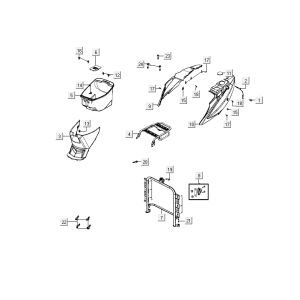 Buddybak Kymco Delivery 4-stroke black