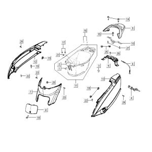 Buddybak Kymco Vitality 2t ac red