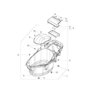 Buddybin Piaggio Zip 2000 4-stroke AC