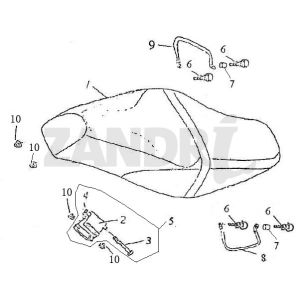 Buddyseat BTC Grande Retro GT1 coffee cream