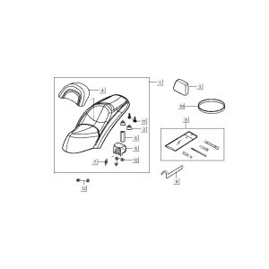 buddyseat Kymco Grand Dink 2-stroke Silver