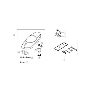 Buddyseat Kymco New Sento 4-stroke 50i red