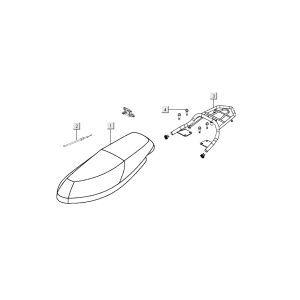 Buddyseat Kymco Nexxon 4-stroke dark grey
