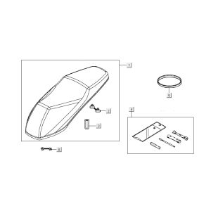Buddyseat Kymco People S 4-stroke matt black