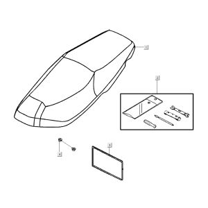 Buddyseat Kymco Super 8 Street 4-stroke red