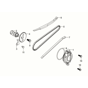 Sym Mio 50I E5 Cam Shaft