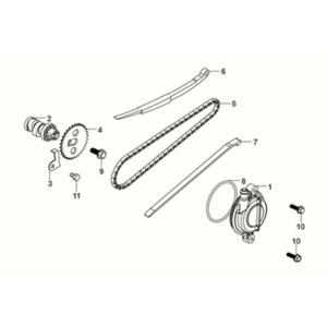Sym X-Pro 50 E5 cam shaft