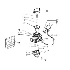 Carburetor parts Piaggio Zip 2000 4-stroke AC