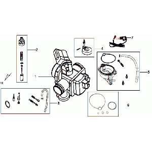 Carburetor SYM VS125 Euro3