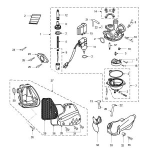Carburetor Air Filter Peugeot Speedfight 2 AC E2 2-Stroke