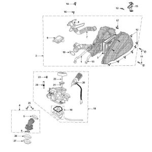 Carburetor Air Filter Peugeot Tweet 4-stroke