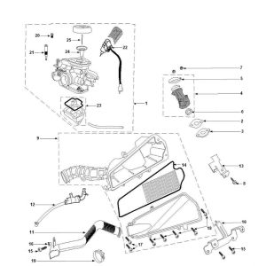 Carburetor Air Filter Peugeot Vivacity 3 4-Stroke