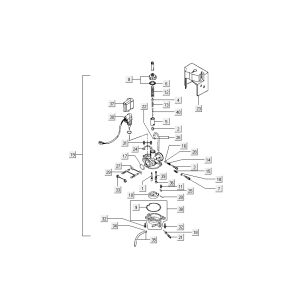 carburetor-choke Kymco Grand Dink 2-stroke Silver