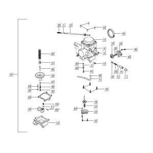 Carburetor Kymco MXU 500