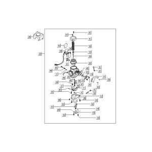 Carburetor - choke Kymco People S 4-stroke Elegance black