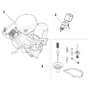 Carburetor - revision kit Gy6 10/12 inch (euro 2; for 2018)-Carburateur - revisieset Gy6 10 / 12 inch (euro 2 voor 2018)2