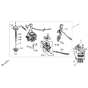 Carburetor Sym Allo (WH871) champagne