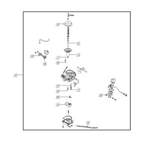 carburetor AGILITY CITY 16 4T 125