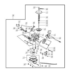 carburetor AGILITY CITY 16 4T 150