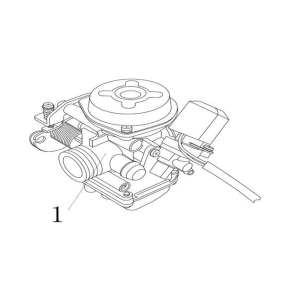 Carburetor China Ape50 black
