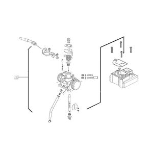 Carburetor Kymco Agility 16'+ 4-stroke injection euro4 black