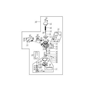 Carburetor Kymco Agility Fat 12' 4-stroke techno silver