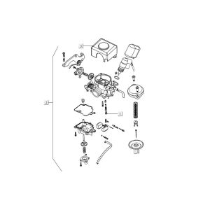 Carburetor Kymco Agility FR 12" 4-stroke euro4 blue
