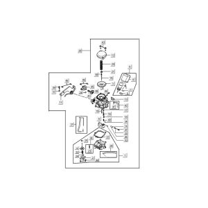 carburetor Kymco Agility RS 4-stroke white 09