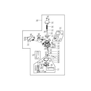 Carburetor Kymco Carry 4-stroke white