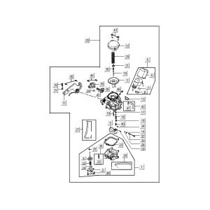 Carburetor Kymco Delivery 4-stroke black