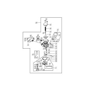 carburetor Kymco Super 8 4-stroke (2007-2009) orange
