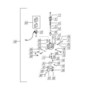 Carburetor Kymco MXU 50