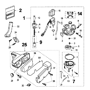 Carburetor Peugeot Fox Delivery Red