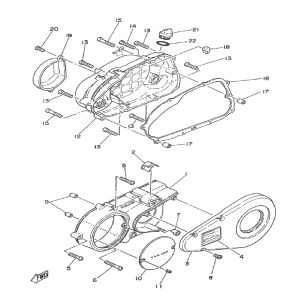 Carterdeel links Yamaha DT-50 MX
