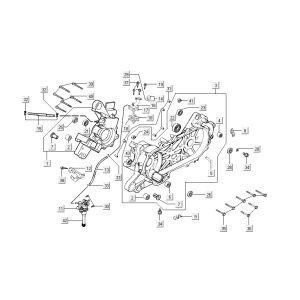 crankcase oil pump inlet Kymco Grand Dink 2-stroke Silver