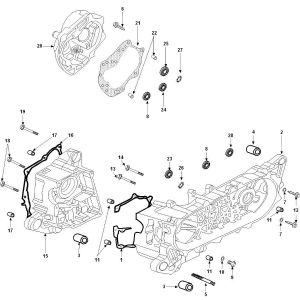 Crankcase Peugeot Speedfight 3 4-Stroke