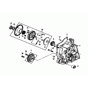 Crankcase Right Oil Pump Sym Mio 50I