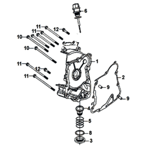 Right crankcase/start engine Sym Jet 14 125I E4