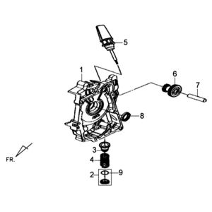 Right crank/ Sym XPRO 50 E4 engine start