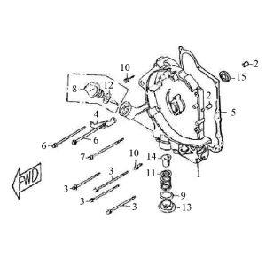 Crankcase right Zen Grand Retro 125cc
