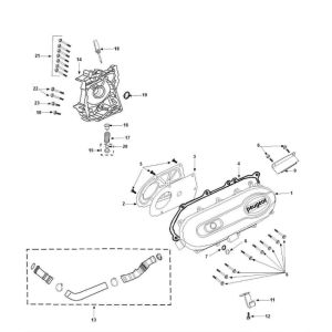 Crankcase Cover - Crankcase Right Peugeot Tweet 4-stroke