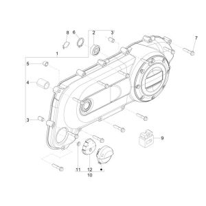 Clutch cover Vespa Lxv 2-stroke