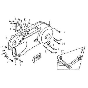 Sump lid Santini Firenze 125cc