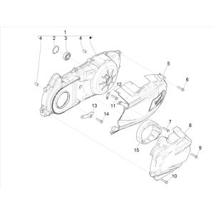 Vespa GTS 300 HPE 4T 4V IE ABS E4 2019 (EMEA) crankcase cover